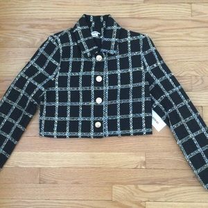 Jason Wu Cropped Tweed Blazer